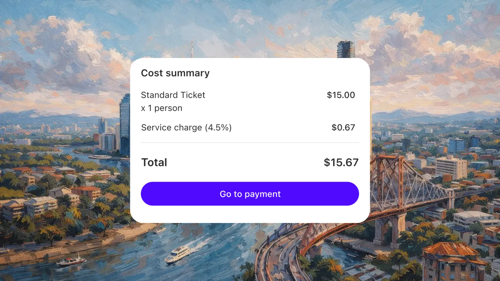 Transparent fees, no surprises